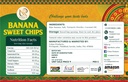 Sweet Banana Chips pack label, back